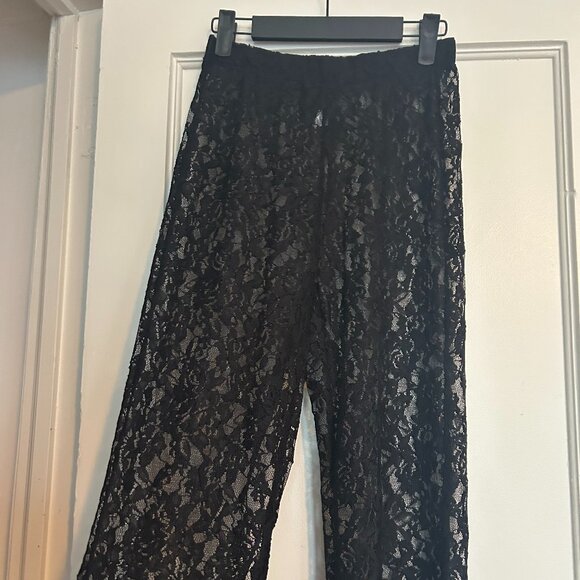Black Lace Pants - Size S - Picture 3 of 6